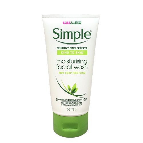 Зволожуючий засіб для вмивання обличчя Simple Kind To Skin 150мл