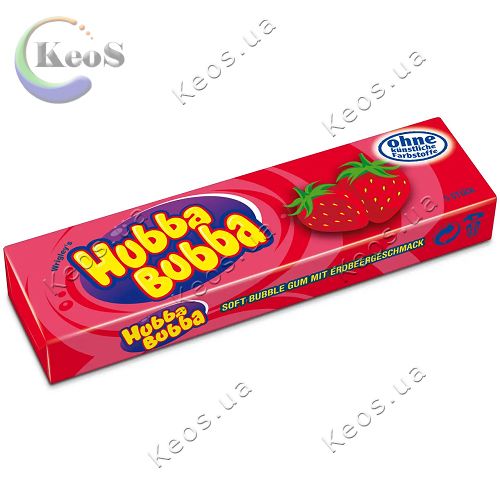 Жувальна гумка Hubba Bubba Classic Strawberry полуниця 1 шт.