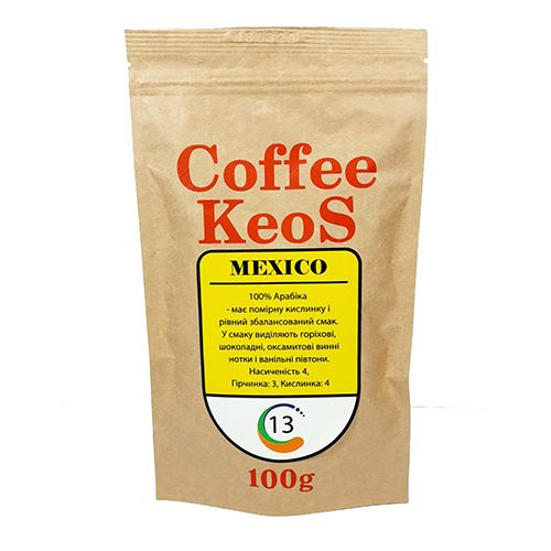Кава в зернах MEXICO №13 Coffee Keos 100 г.