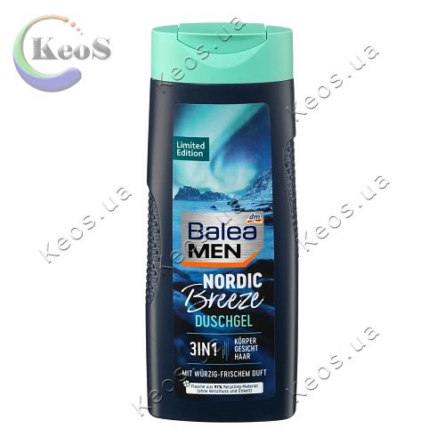 Гель для душу чол. Balea Nordic Breeze Норвезький Бриз 3в1 300 мл.