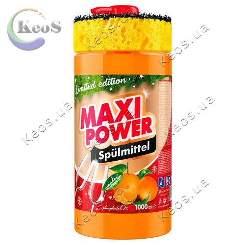 Засіб для миття посуду Maxi Power Мандарин 1 л.