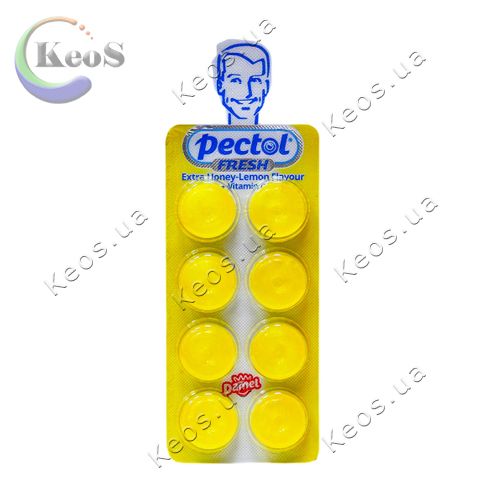 Льодяники Damel Pectol Extra Honey-lemon + Vitamin C 19,2 г.