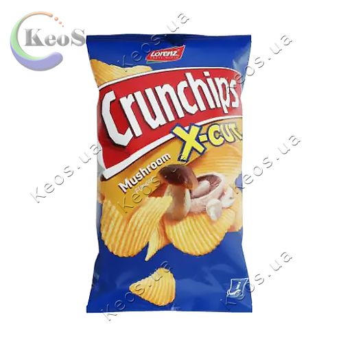 Чіпси картопляні зі смаком грибів Lorenz X-Cut Crunchips 75 г.