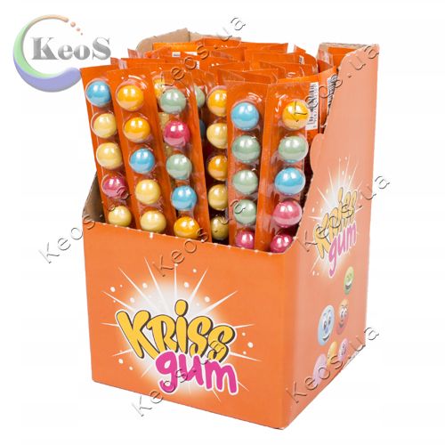 Жувальні гумки 10 штук Kriss gum 1 полоска 30 г.