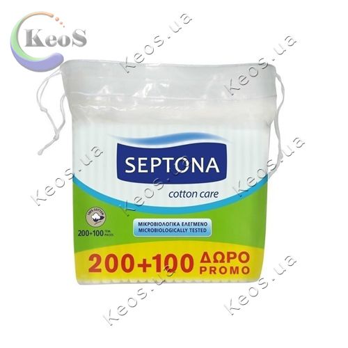 Ватні палички Septona пакет 300 шт.