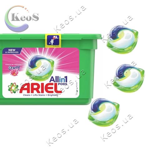 Капсули для прання універсальний Ariel Allin -1 Pods Downy flowers 1шт.