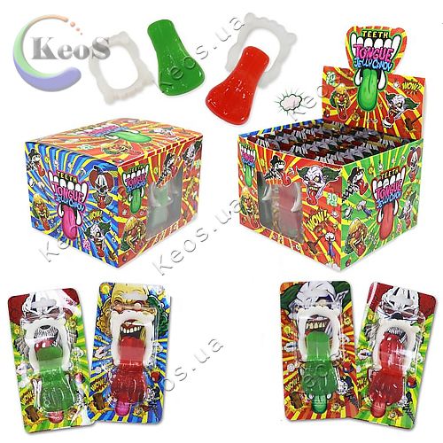 Жувальна цукерка язик вампіра Teeth Tongue Jelly Candy 1шт.