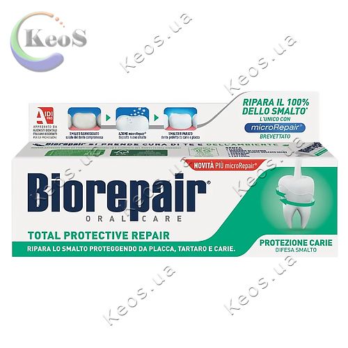 Зубна паста "Абсолютний захист і відновлення" Biorepair total protective repair 75 мл.