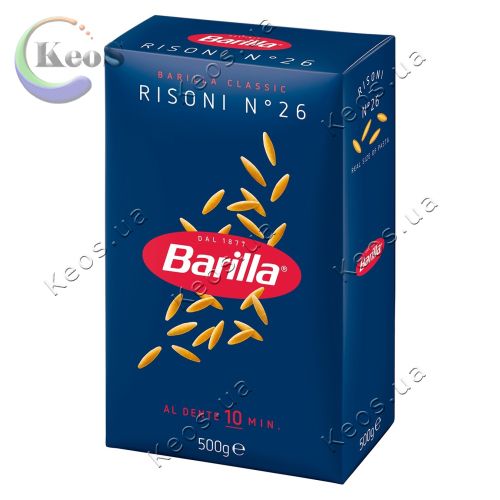Макарони Barilla Risoni Рисоні №26 500 г
