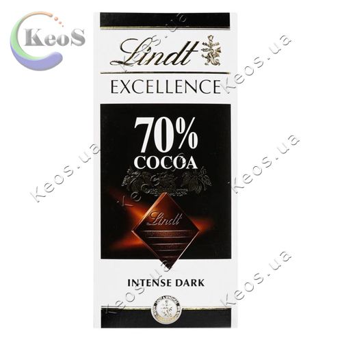 Шоколад гіркий Lindt Excellence 70% 100 г