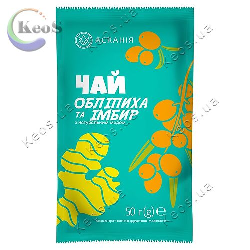 Чай фруктово-медовий Обліпиха та імбир Асканія 50 г