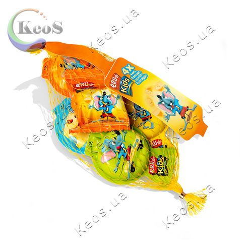 Сир плавлений 45% снек Kids Eru 4х20 г.