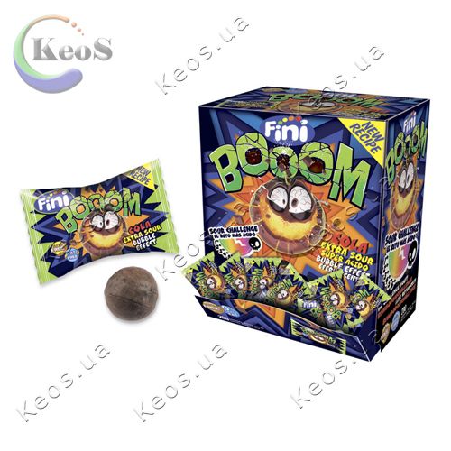 Цукерка з шипучою начинкою Fini Booom Candy Cola Super Saures Cola Bonbon 5 г.