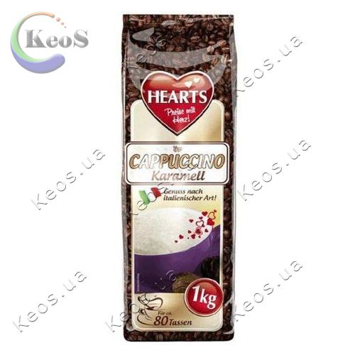 Капучіно зі смаком карамелі (HEARTS) 1 кг.