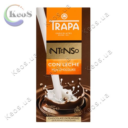 Шоколад молочний Trapa Intenso Milk 175 г