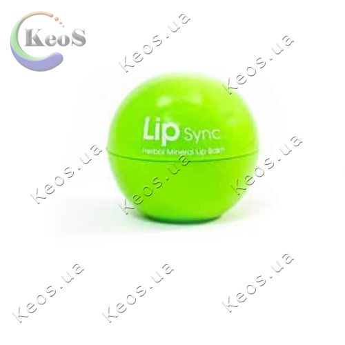 Бальзам для губ з ароматом Прохолодної М'яти Lip sync Herbal Mineral Lip Balm 11 г.