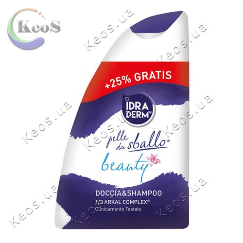 Шампунь-гель для душу 2в1 Idraderm Doccia & Shampoo Beauty 315 мл
