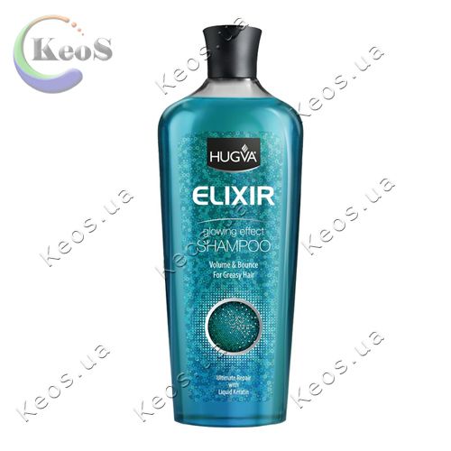 Шампунь для жирного волосся  Hugva Elixir 600 мл