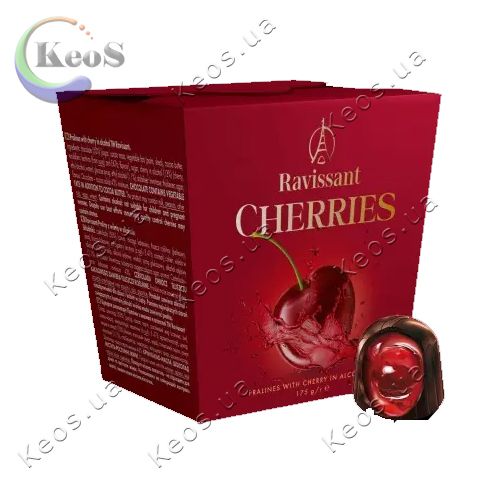 Шоколадні цукерки Вишня у лікері Ravissant Cherries 175 г.