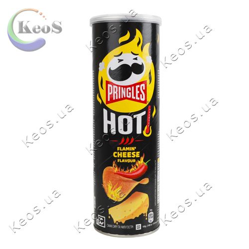 Чіпси Pringles Hot Flaming Cheese 160 г.
