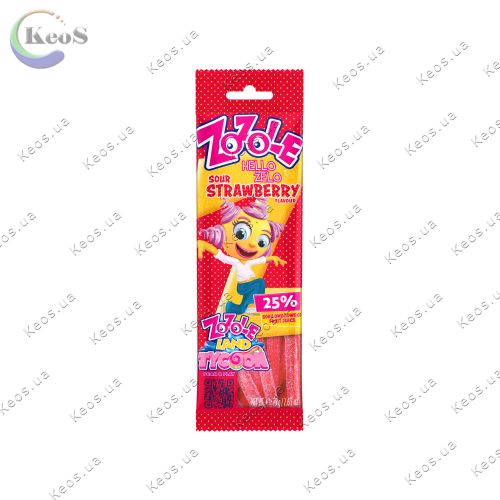 Цукерки желейні зі смаком полуниці Sour strawberry Zozole 75г.