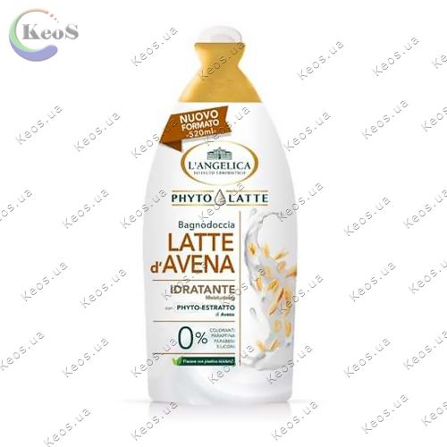 Гель душ L'Angelica Bagnodoccia Latte d'Avena екстракт вівса 520 мл