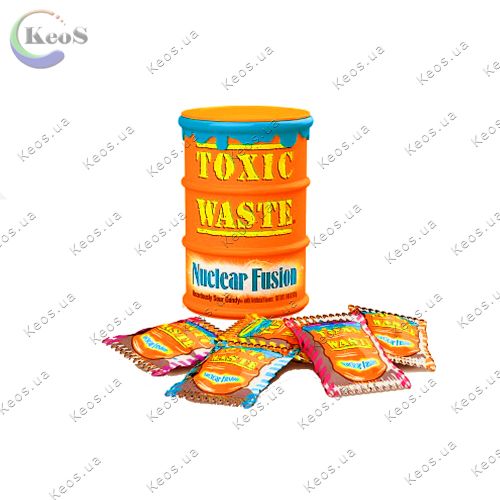 Жувальні цукерки Toxic Waste помаранчева (оранжева) бочка 42 г