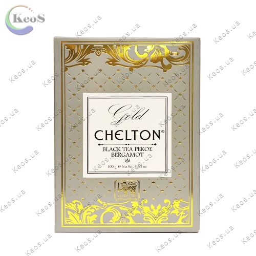 Чай чорний середньолистовий з бергамотом Chelton Black Tea Gold 100 г.
