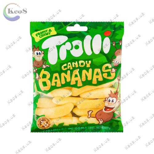 Цукерки жувальні Банан Bananas Trolli 100 г.