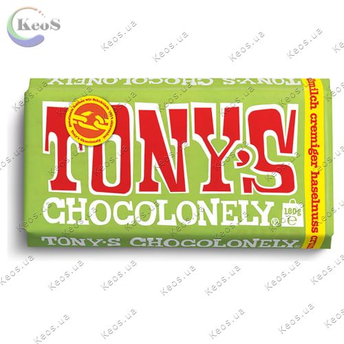 Шоколад молочний Tony's Chocolonely Creamy Hazelnut Crunch 180 г.