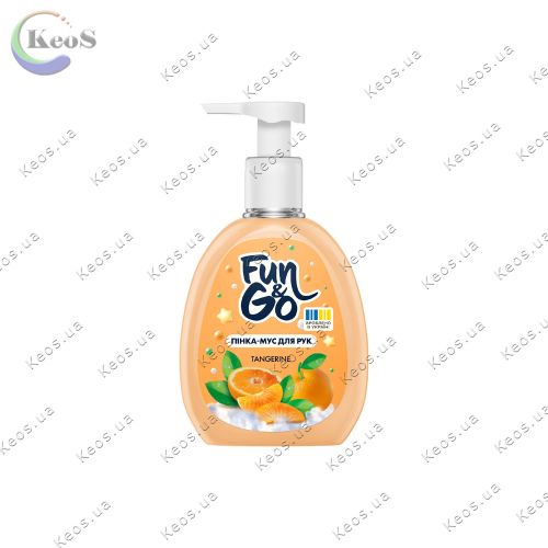 Рідке мило пінка-мус для рук Fun&Go Tangerine 300 мл