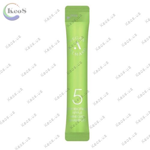 Шампунь безсульфатний  з проботіками та яблучним уксусом ALL MASIL 5 Probiotics Apple Vinegar 8 мл
