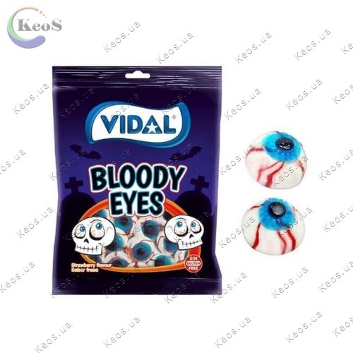 Жувальні цукерки криваві очі Vidal Bloody Eyes 90 г.