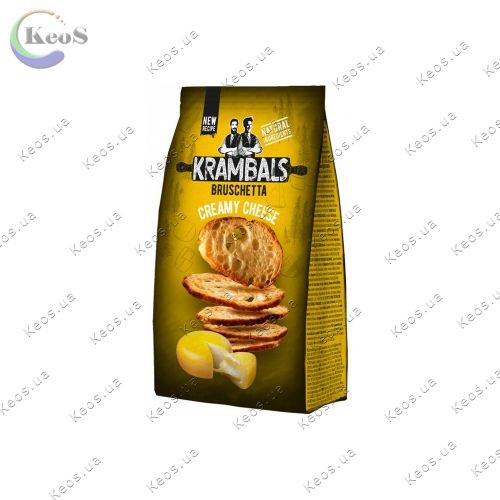 Сухарики брускета зі смаком сиру Bakers Krambals Bruschetta Cream Cheese 70 г.
