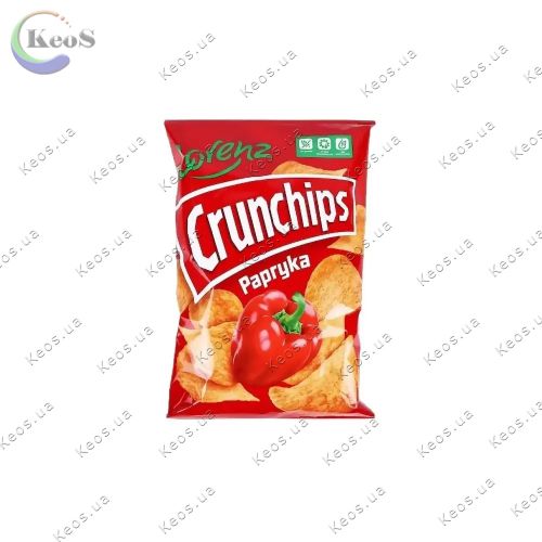 Чіпси картопляні зі смаком паприки Lorenz X-Cut Crunchips 110 г.