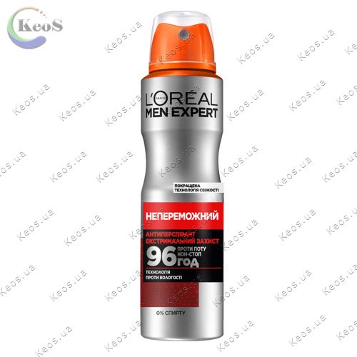 Дезодорант-антиперспірант спрей для тіла  L'Oréal Paris Men Expert Непереможний для чоловіків 150 мл