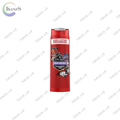 Гель для душу Old Spice та шампунь 2-в-1 Night Panther 400 мл