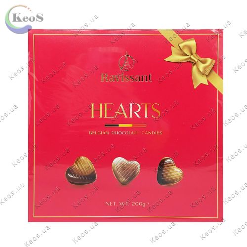 Цукерки праліне Ravissant Hearts Серця 200 г