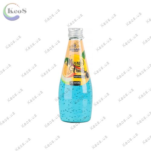 Напій соковмісний Bisan Basil Seed Drink Mixed Fruit скляна пляшка 290 мл