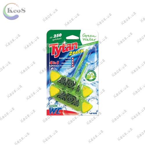 Туалетний блок арматизатор чотирьохфазний TYTAN Green Water 4в1 2*40 г.