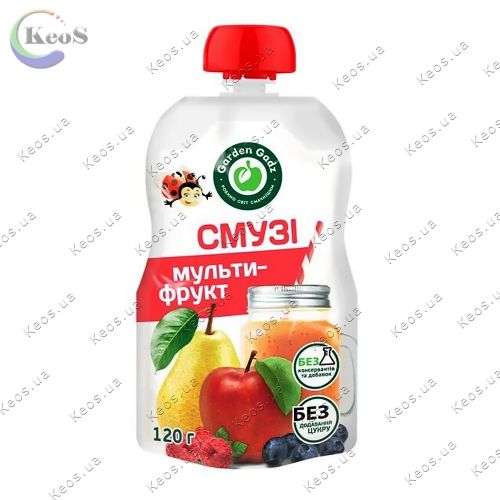 Пюре фруктове Garden Gadz Смузі мультифрукт гомогенізоване стерилізоване 120 г
