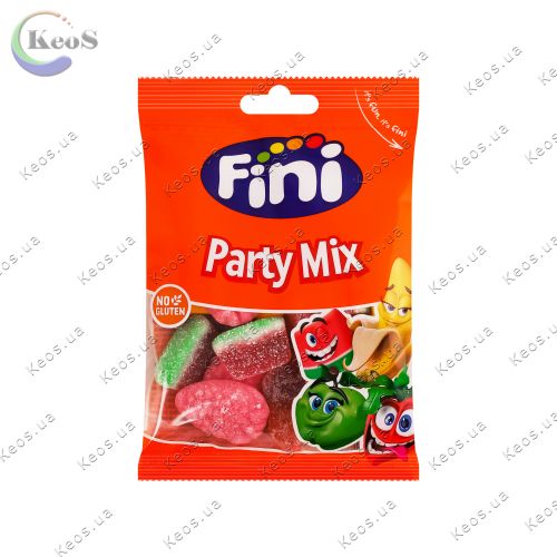 Жувальні цукерки Fini party mix з різними смаками 90 г.