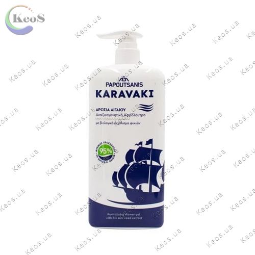 Гель для душу-піна для ванни Papoutsanis Karavaki Aegean Breeze Greek 750 мл