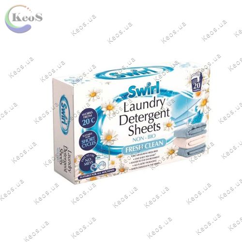 Серветки для прання Swirl Fresh Clean 20 шт.