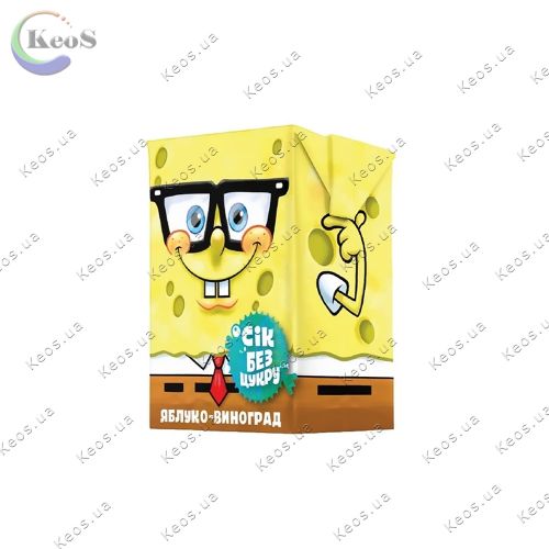 Сік яблучно-виноградний Sponge Bob 200 мл
