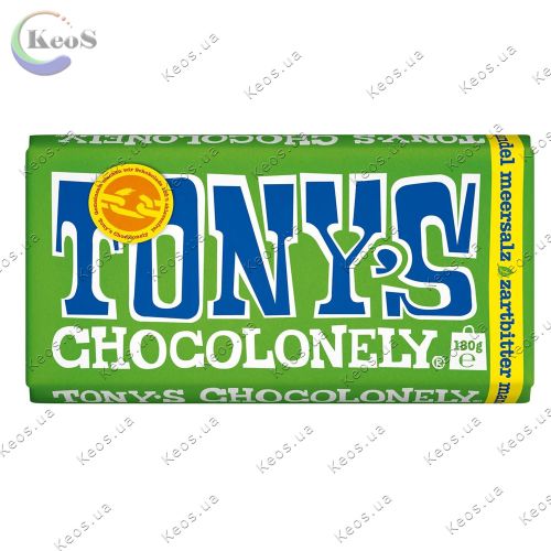 Шоколад Tony's Chocolonely Dark Mandel Seasalt 180 г.