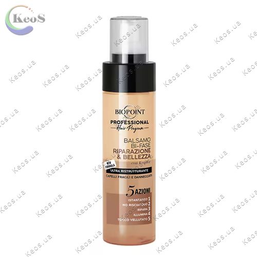 Двофазний кондиціонер BIOPOINT Repair & Beauty відновлюючий для пошкодженого і ламкого волосся 200 мл