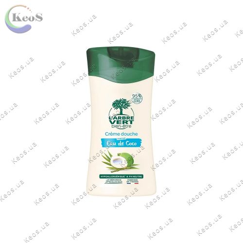Крем-гель для душу освіжальний, з екстрактом кокосової води L'Arbre Vert Cream Shower Gel 250 мл