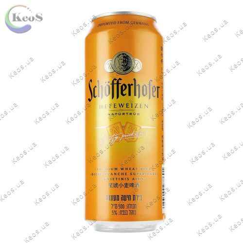 Пиво світле нефільтроване Schöfferhofer Hefeweizen 5% 0,5 л