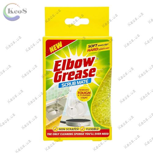 Губка для прибирання жовта The Pink Stuff універсальна скрубер Elbow Grease Scrub Mate 1 шт